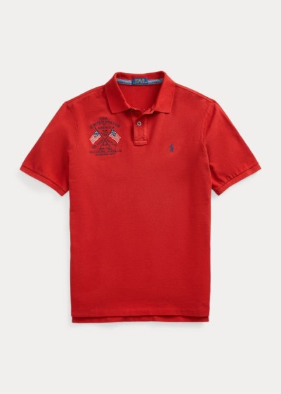 Polos Polo Ralph Lauren Hombre Rojos / Multicolor - Classic Fit Americana - KVWQC9750